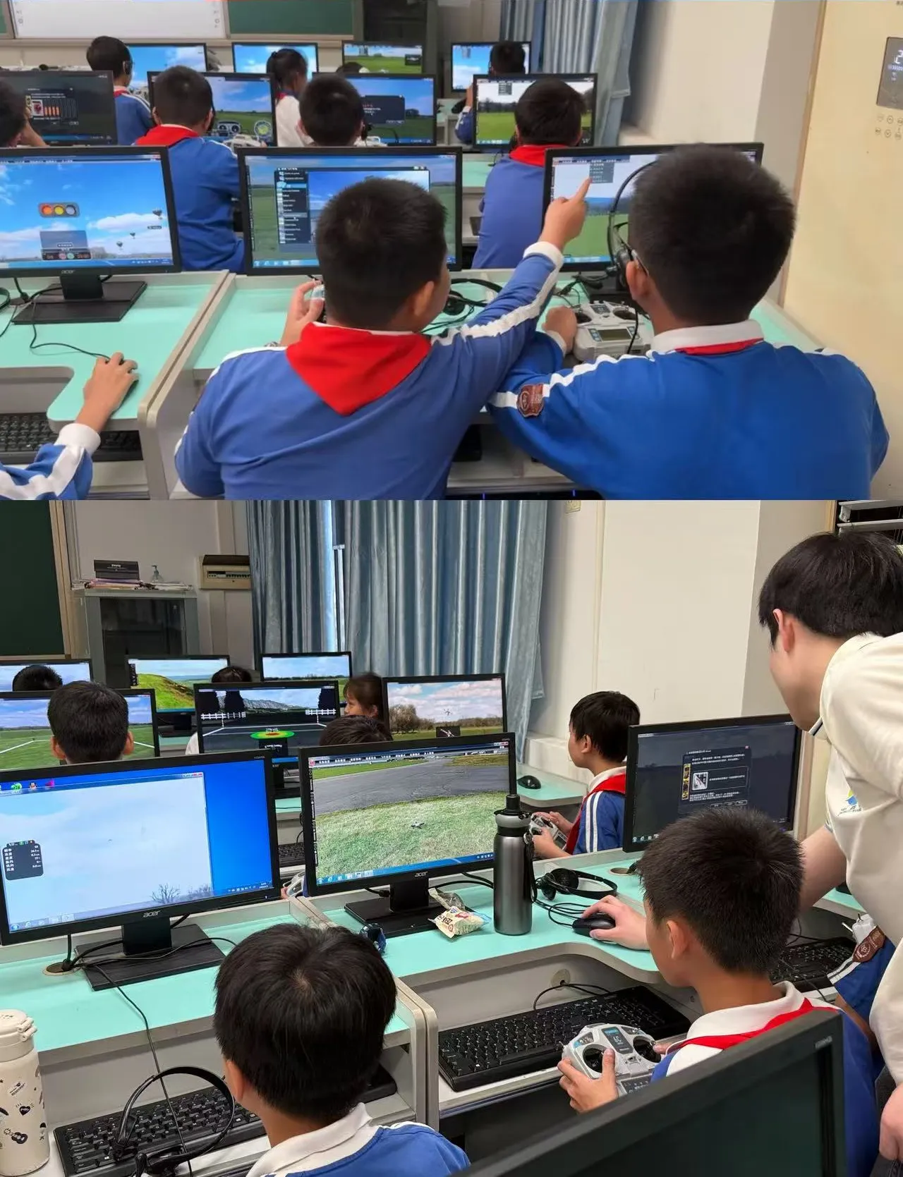 青少年无人机课堂与模拟操控实践