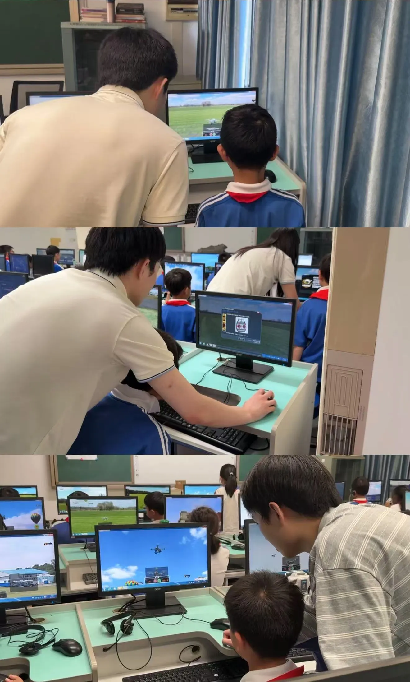 青少年无人机课堂与模拟操控实践